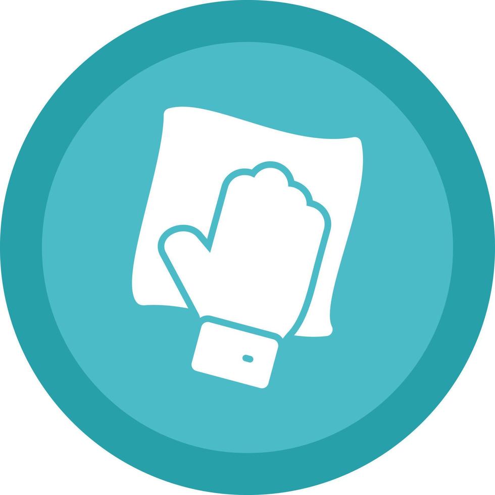 Wipe with Hand Vector Icon Design