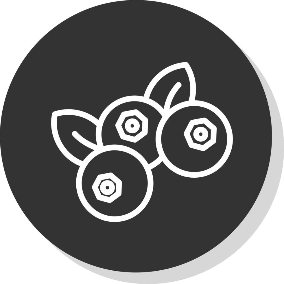 Blueberry Vector Icon Design