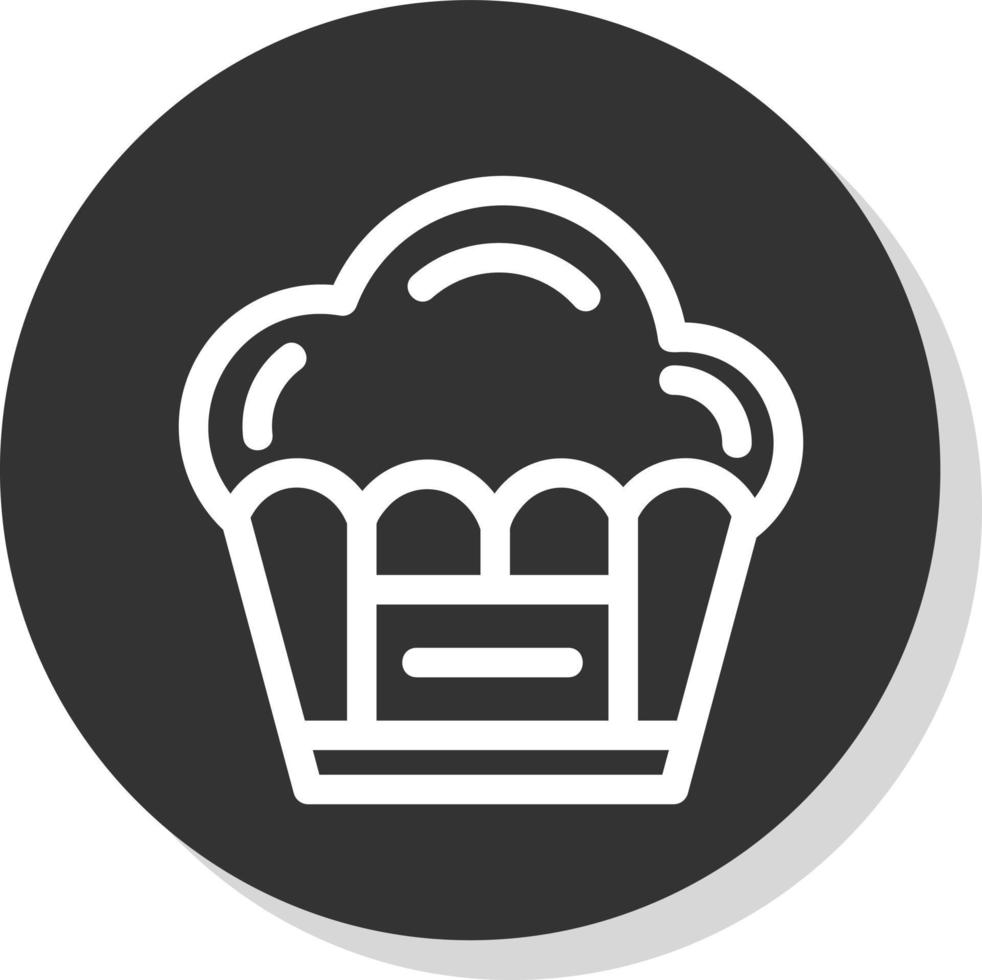 diseño de icono de vector de muffin