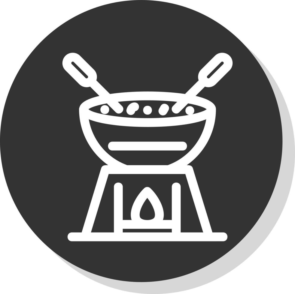 diseño de icono de vector de fondue