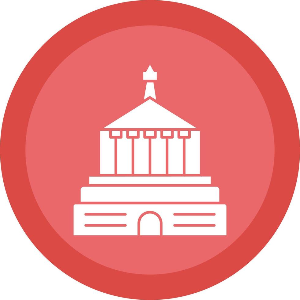 Halicarnassus Mausoleum Vector Icon Design