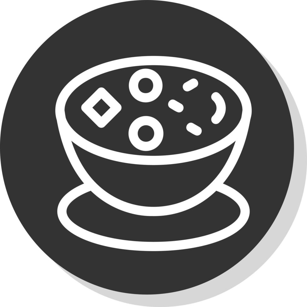 diseño de icono de vector de sopa de almejas