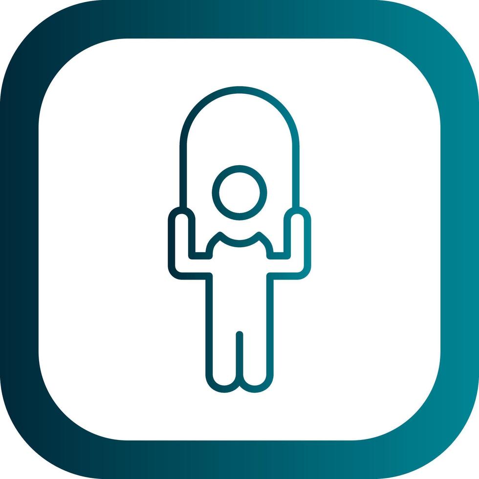 Person skipping rope Vector Icon Design