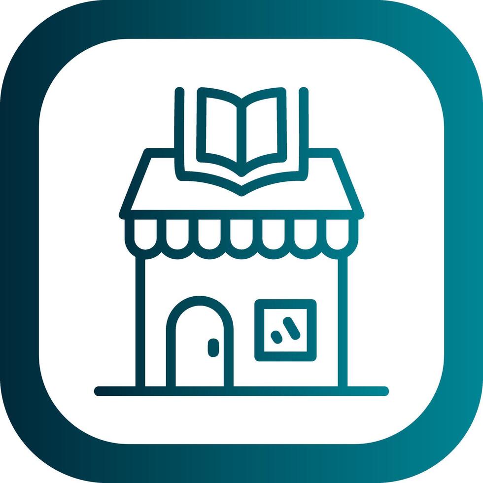 diseño de icono de vector de tienda de libros