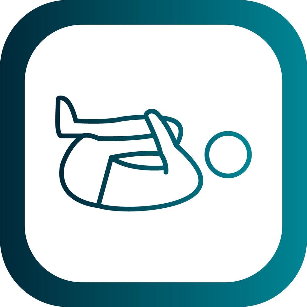Knee Press Vector Icon Design