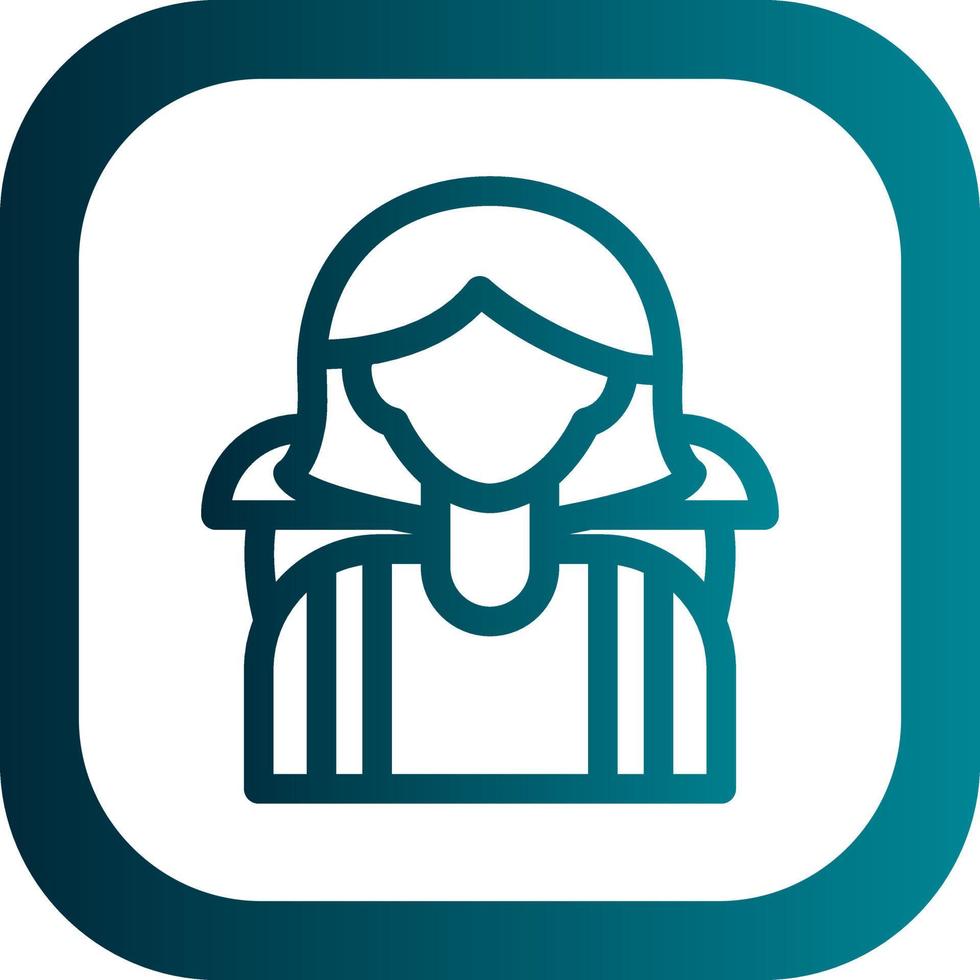 Woman Traveller Vector Icon Design