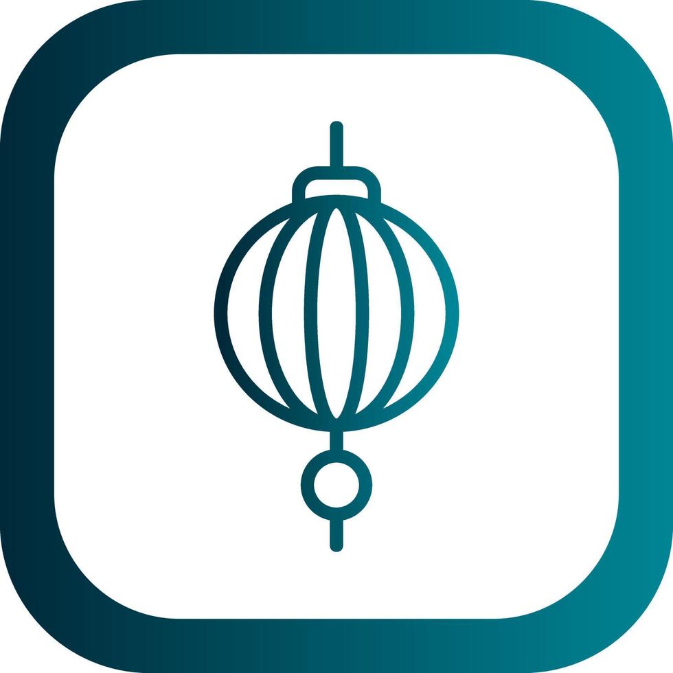 Sky Lantern Vector Icon Design