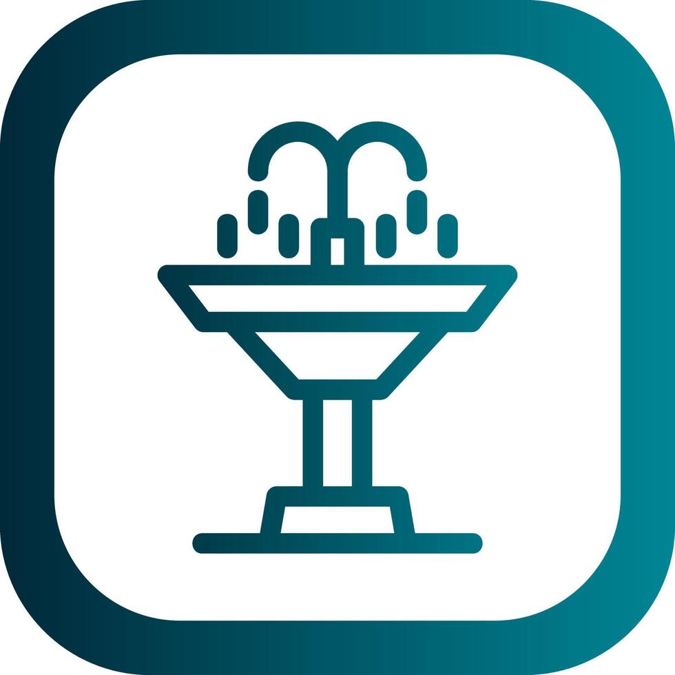 Fountain Vector Icon Design