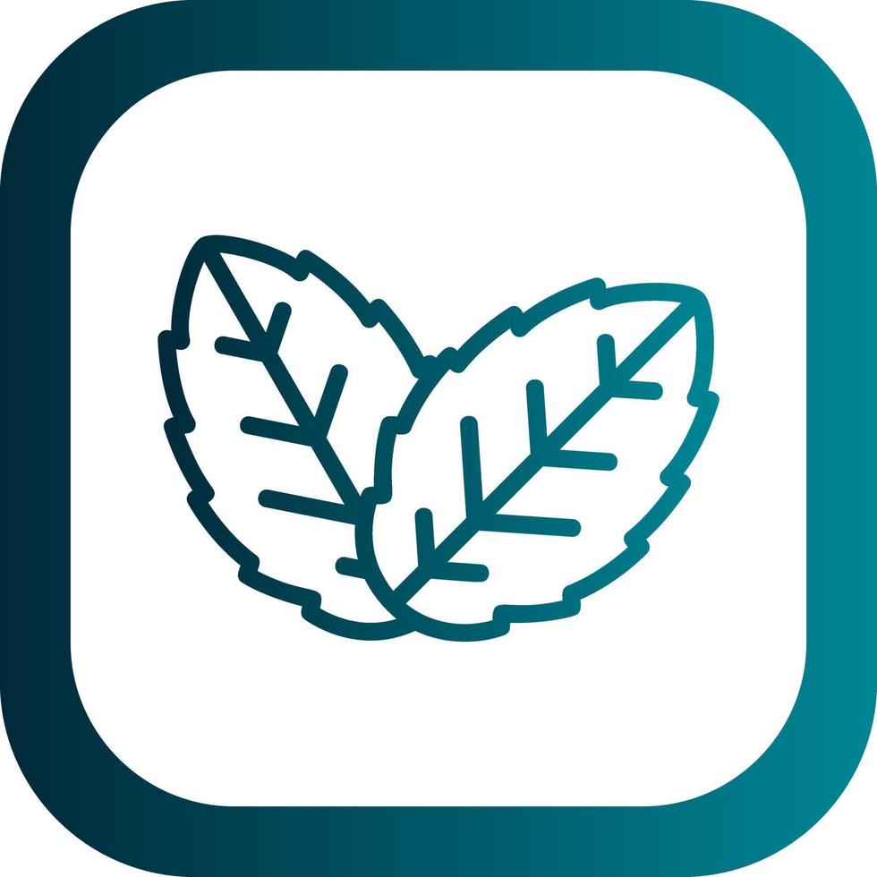 Herb Leaf Vector Icon Design
