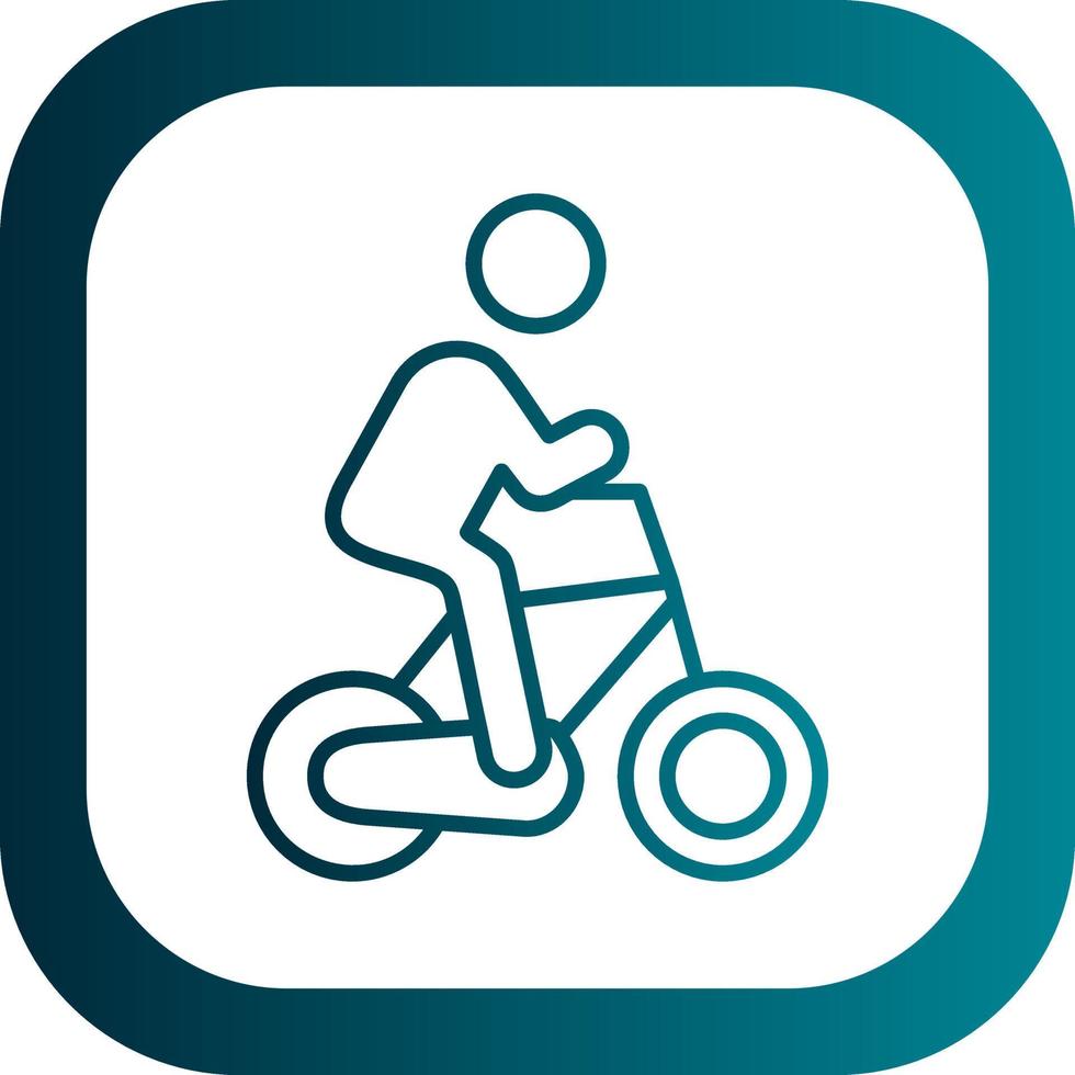 Cycling Person Vector Icon Design
