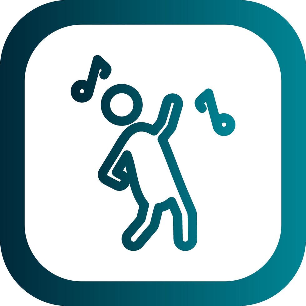 Dancing Vector Icon Design