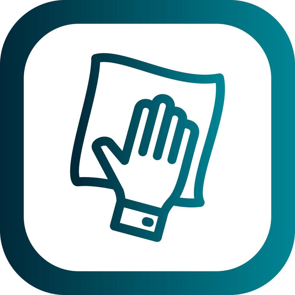 Wipe with Hand Vector Icon Design