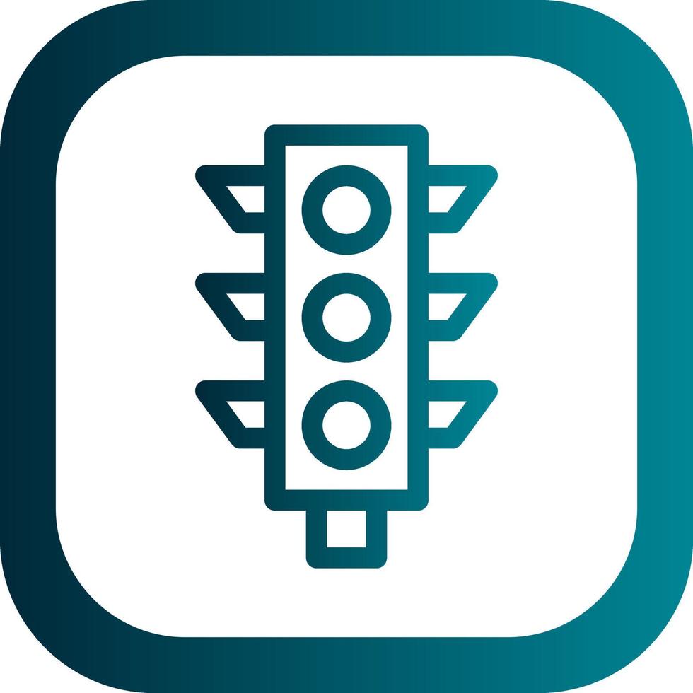 Traffic Light Vector Icon Design
