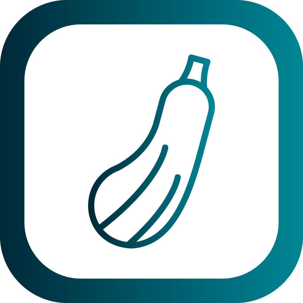 Zucchini Vector Icon Design