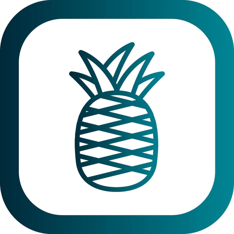 Pineapple Vector Icon Design