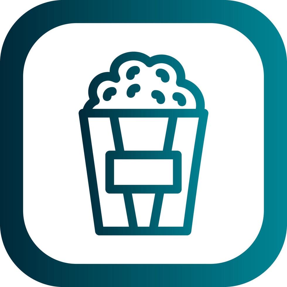 Popcorn Vector Icon Design