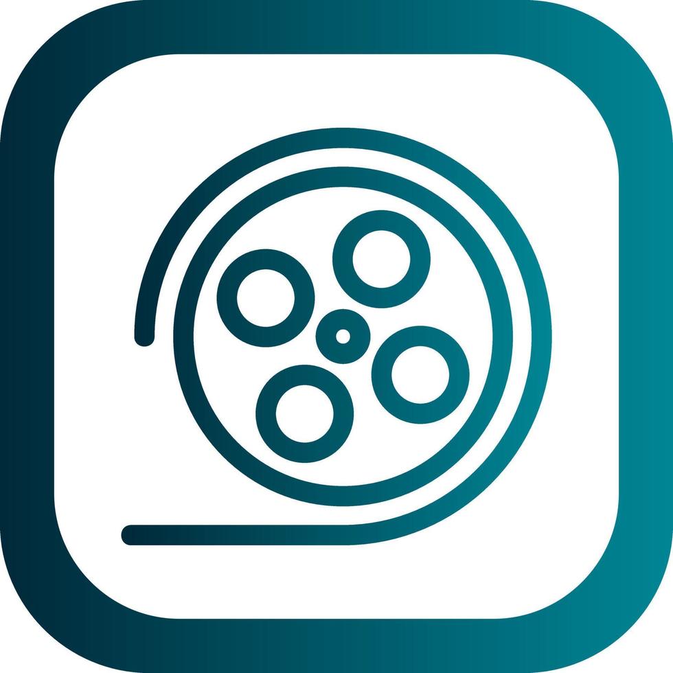 Film Reel Vector Icon Design