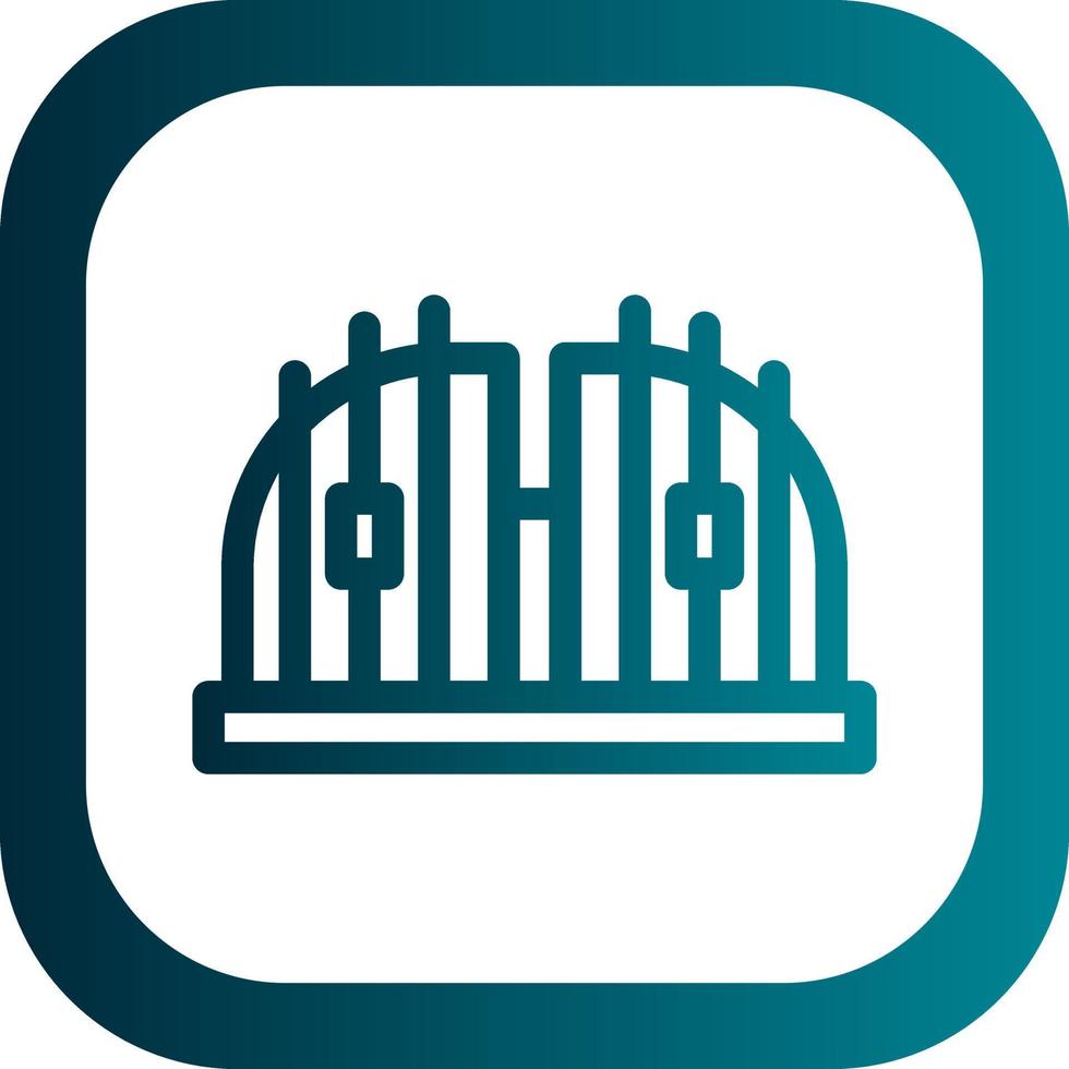 Dubai Gate Vector Icon Design