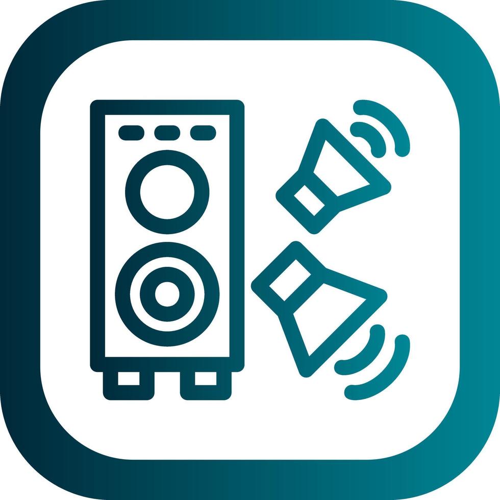 Loudspeaker Vector Icon Design