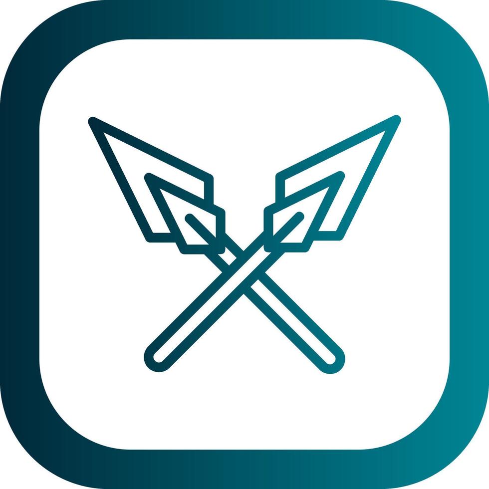 Spears Vector Icon Design