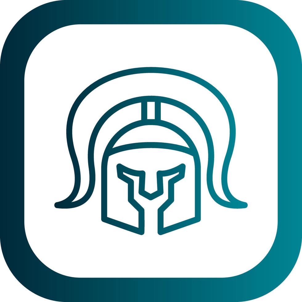 Roman Helmet Vector Icon Design