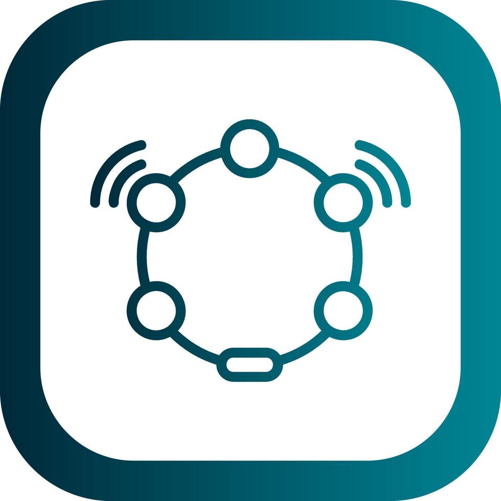 Tambourine Vector Icon Design