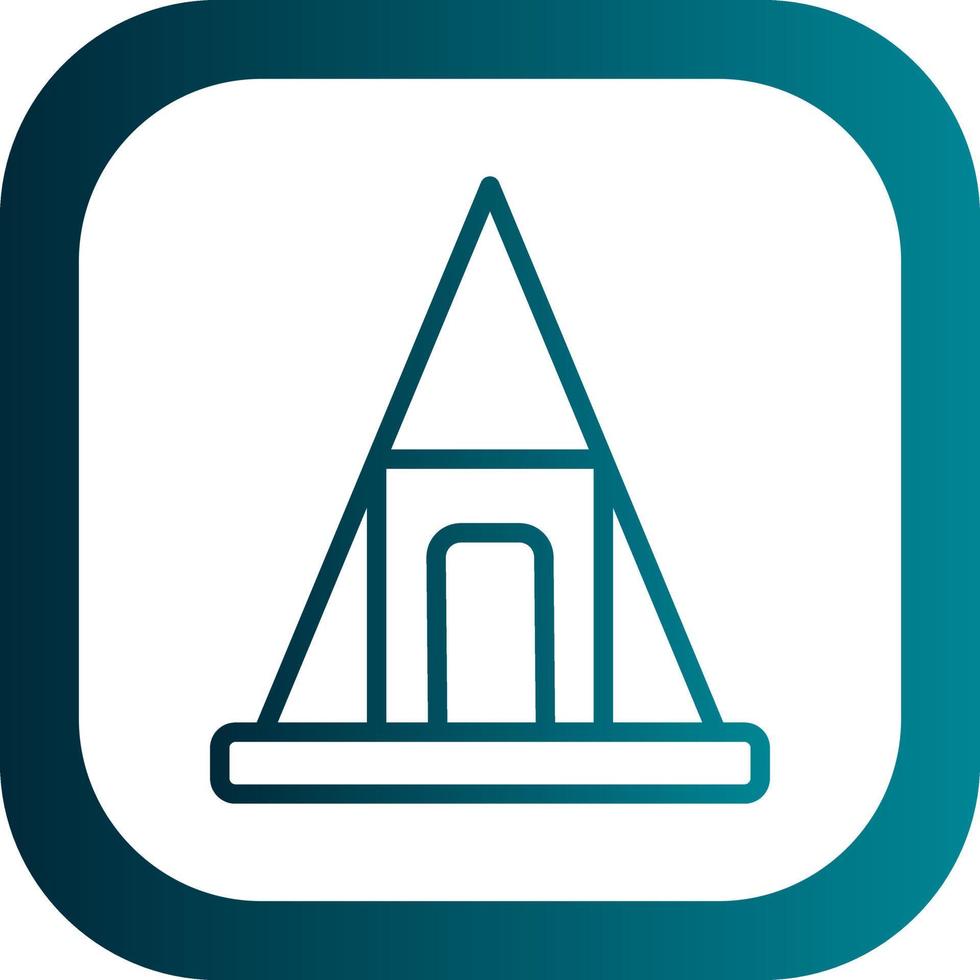 Nubian Pyramids Vector Icon Design
