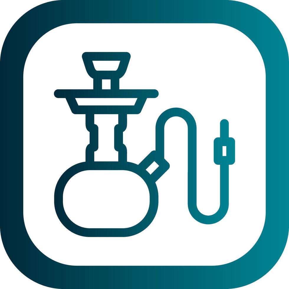 Hookah Vector Icon Design