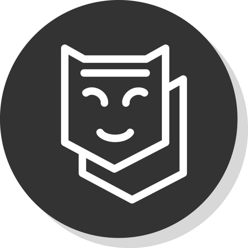 Theatre Mask Vector Icon Design