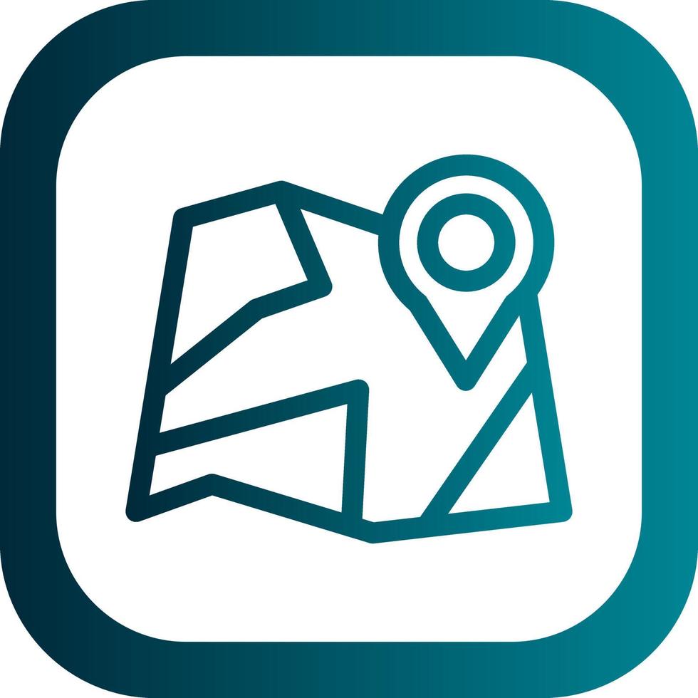Paper Map Vector Icon Design