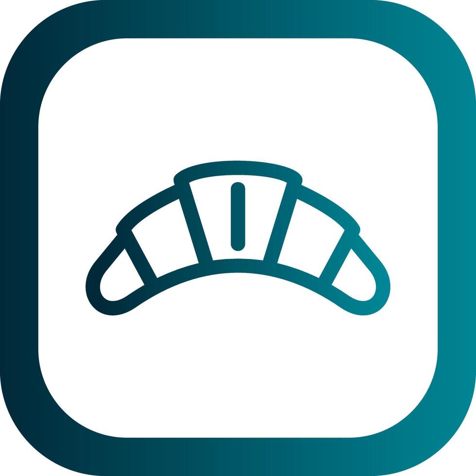 Croissant Vector Icon Design