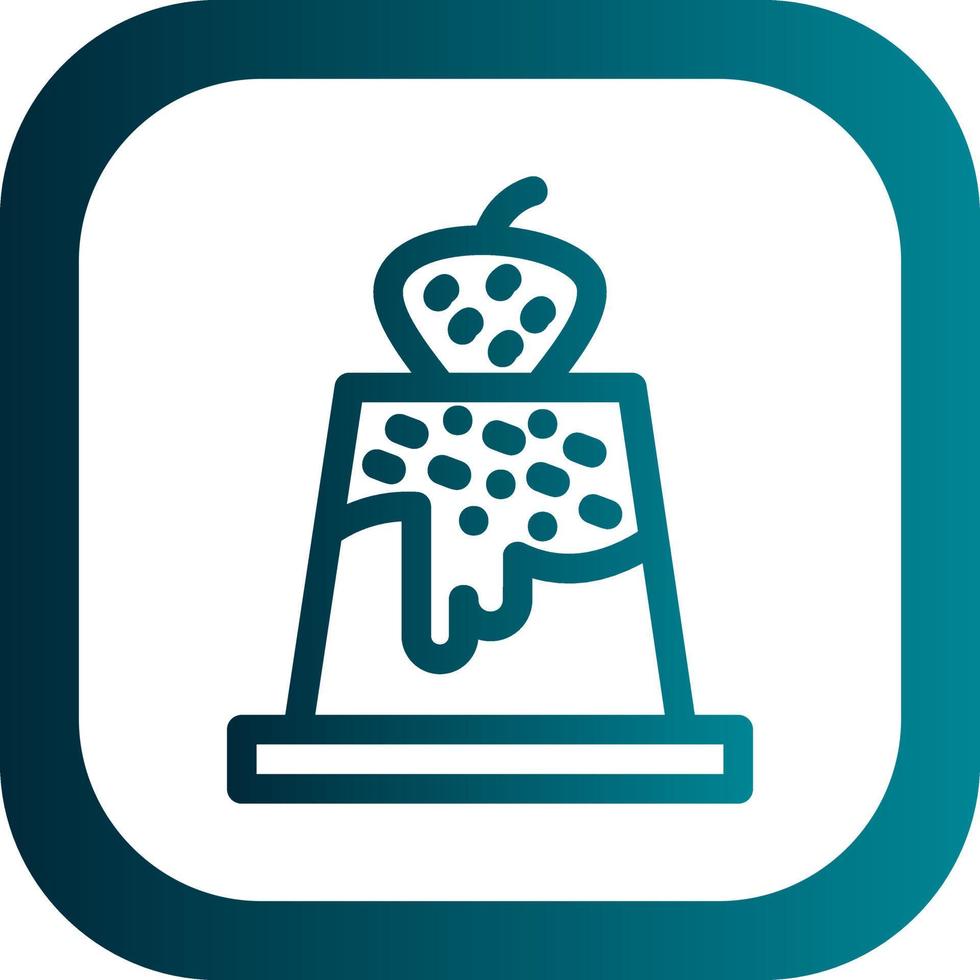 Pudding Vector Icon Design