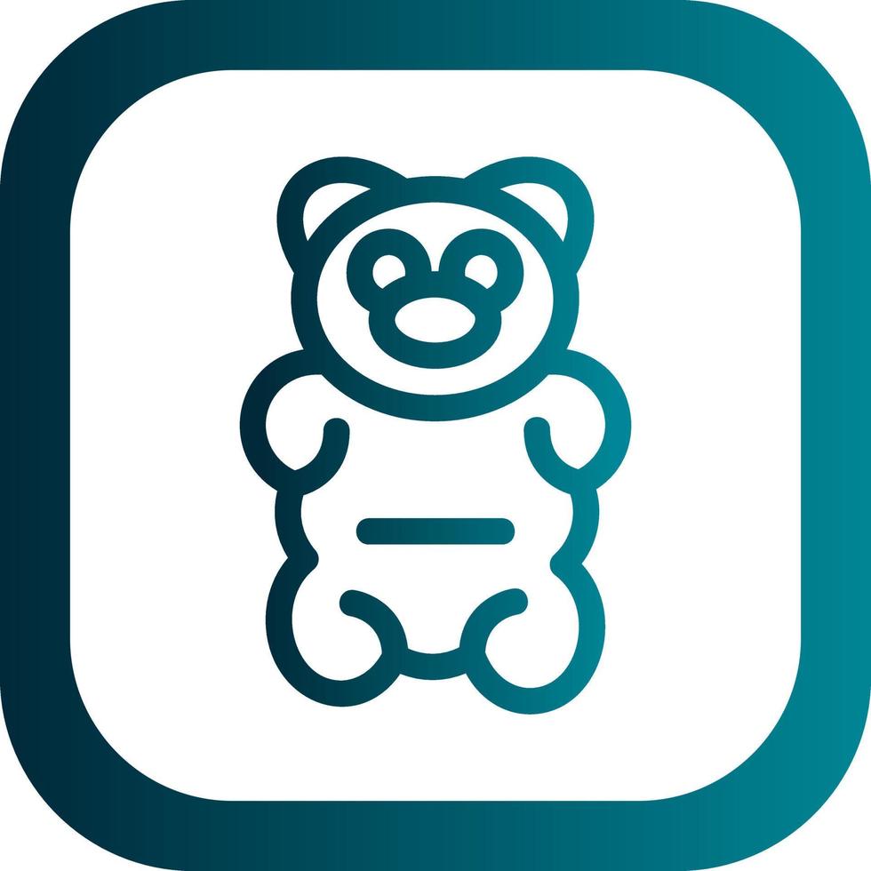 Gummy Bear Vector Icon Design