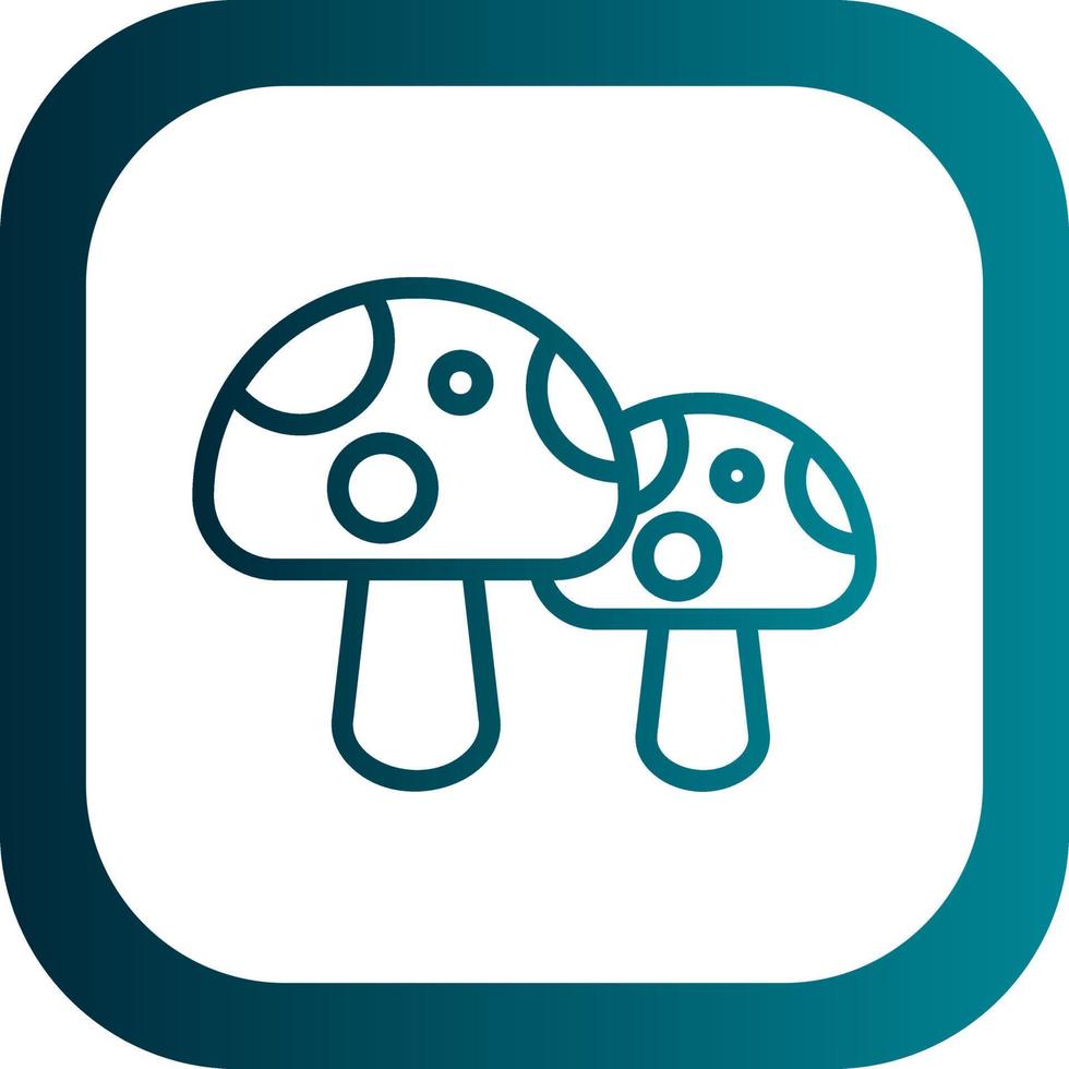 Mushroom Vector Icon Design