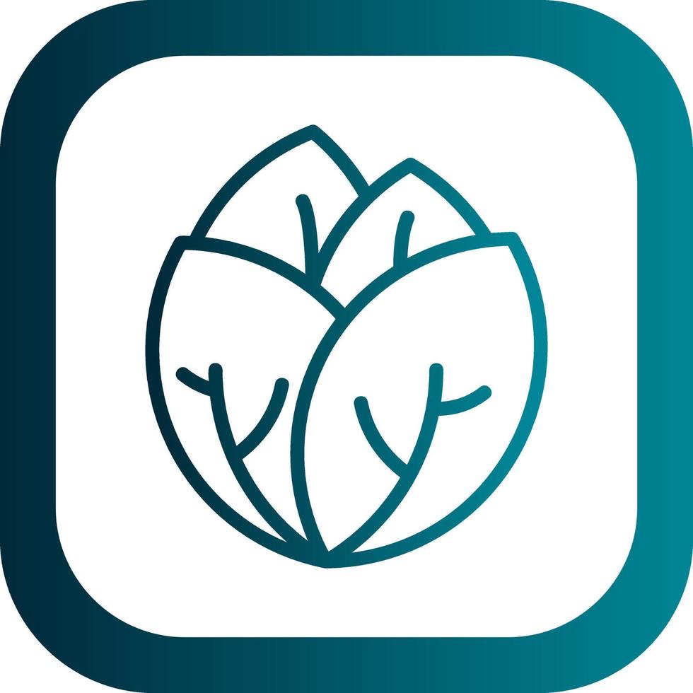 Cabbage Vector Icon Design
