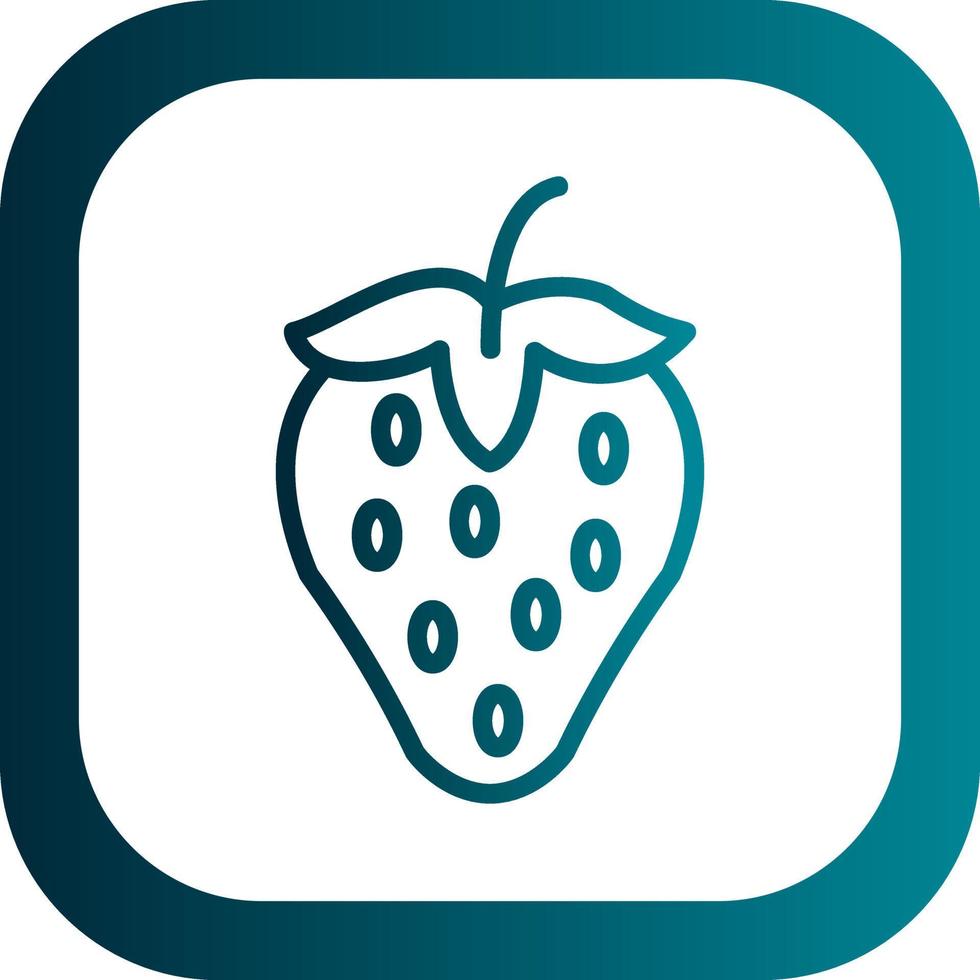 Strawberry Vector Icon Design