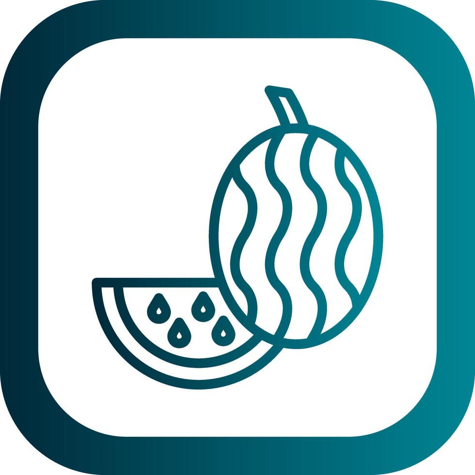 Watermelon Vector Icon Design