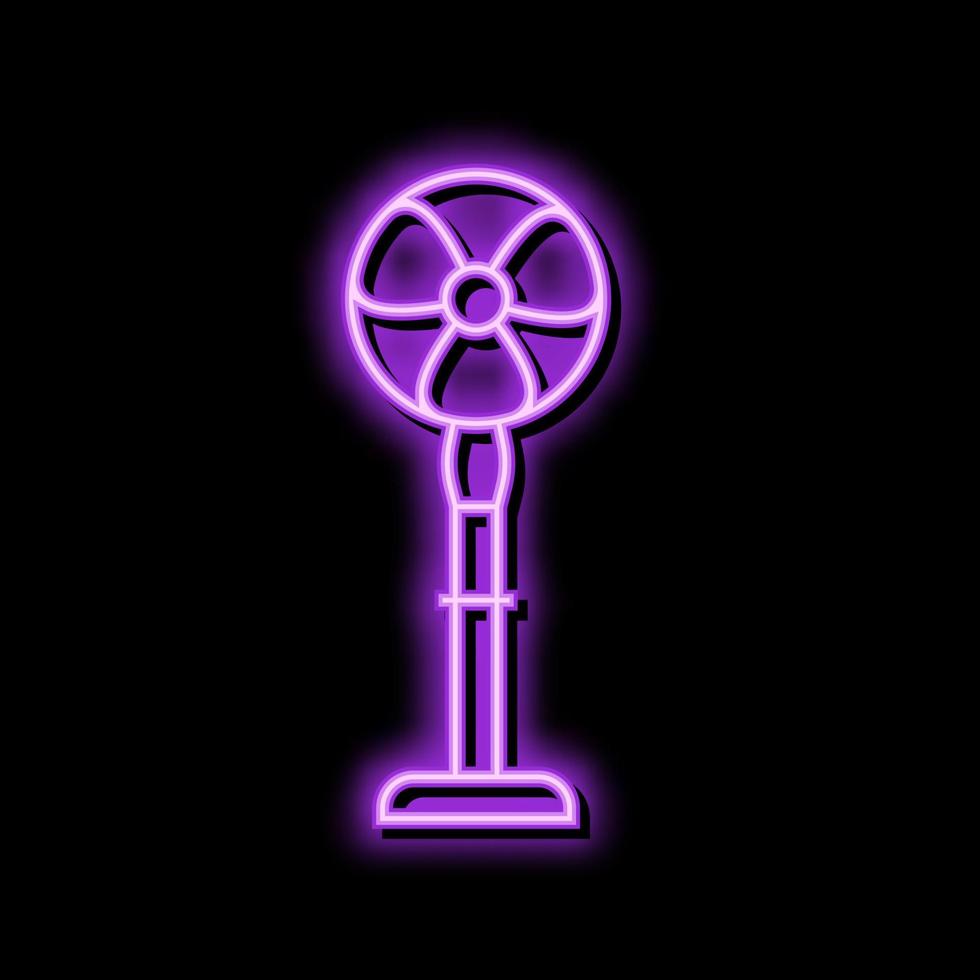 fan air neon glow icon illustration vector