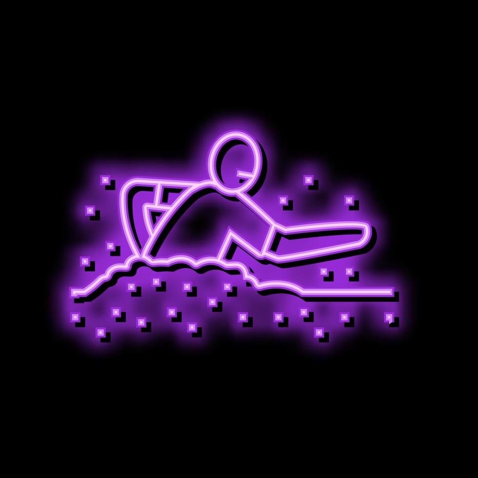 dead zombie neon glow icon illustration vector