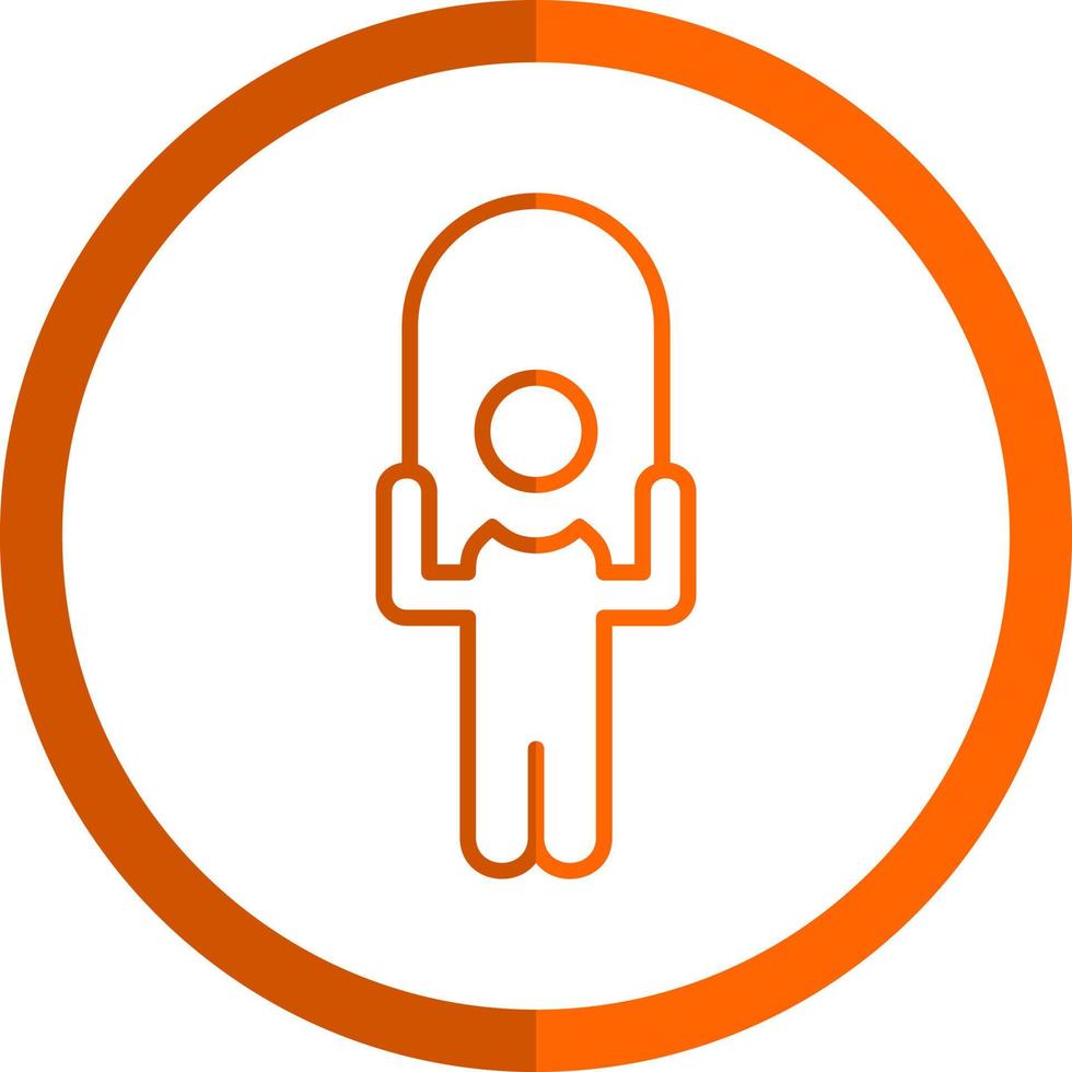 Person skipping rope Vector Icon Design