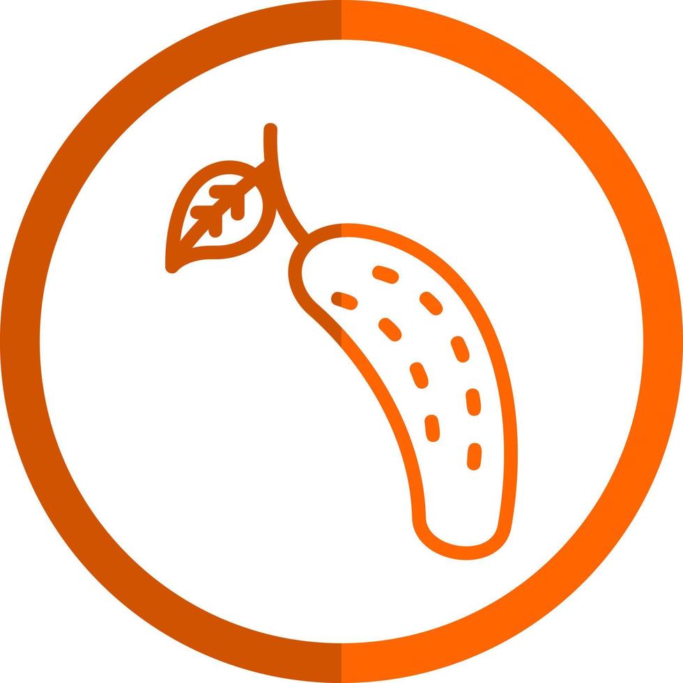 Cucumber Vector Icon Design