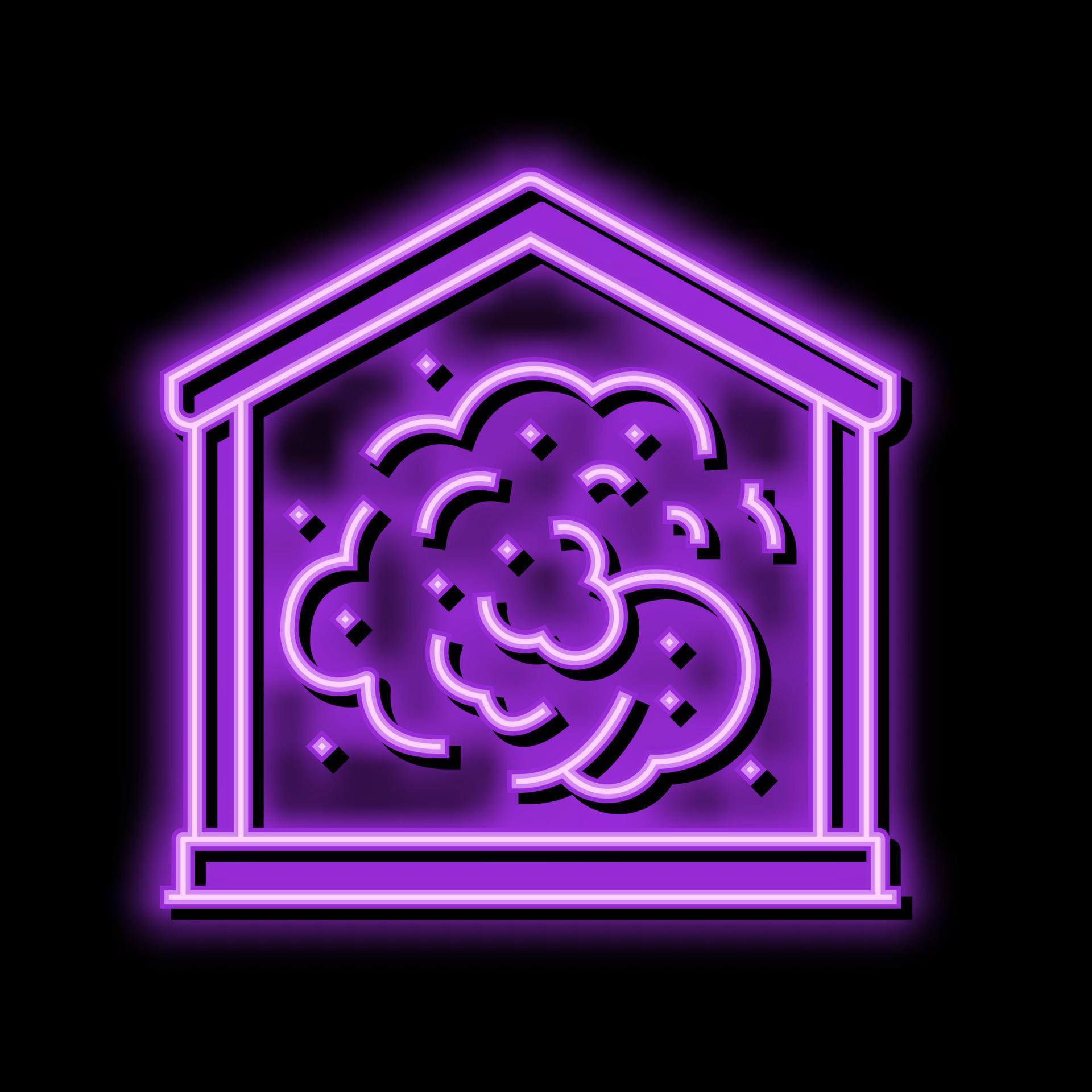 dust home neon glow icon illustration 20573635 Vector Art at Vecteezy