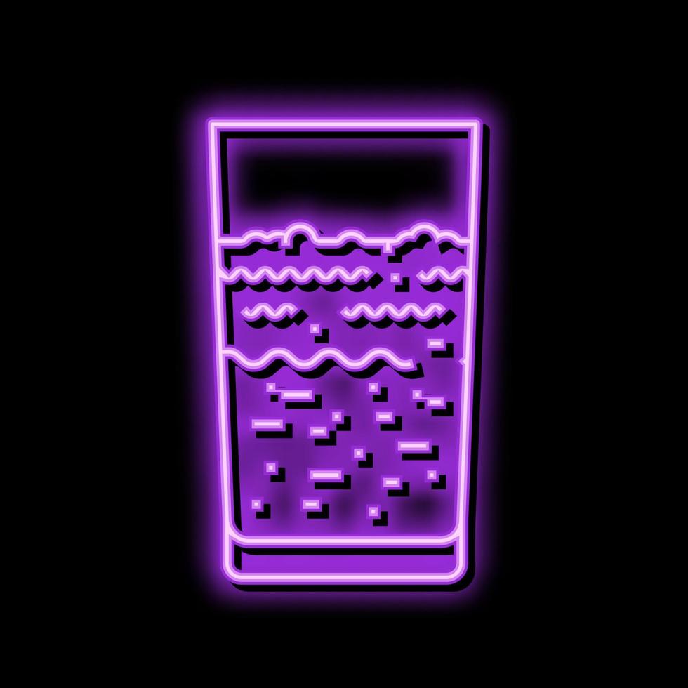 milk rotten food neon glow icon illustration vector