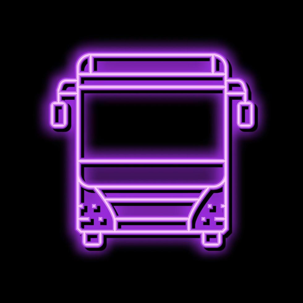 bus transport vehicle color icon vector illustration