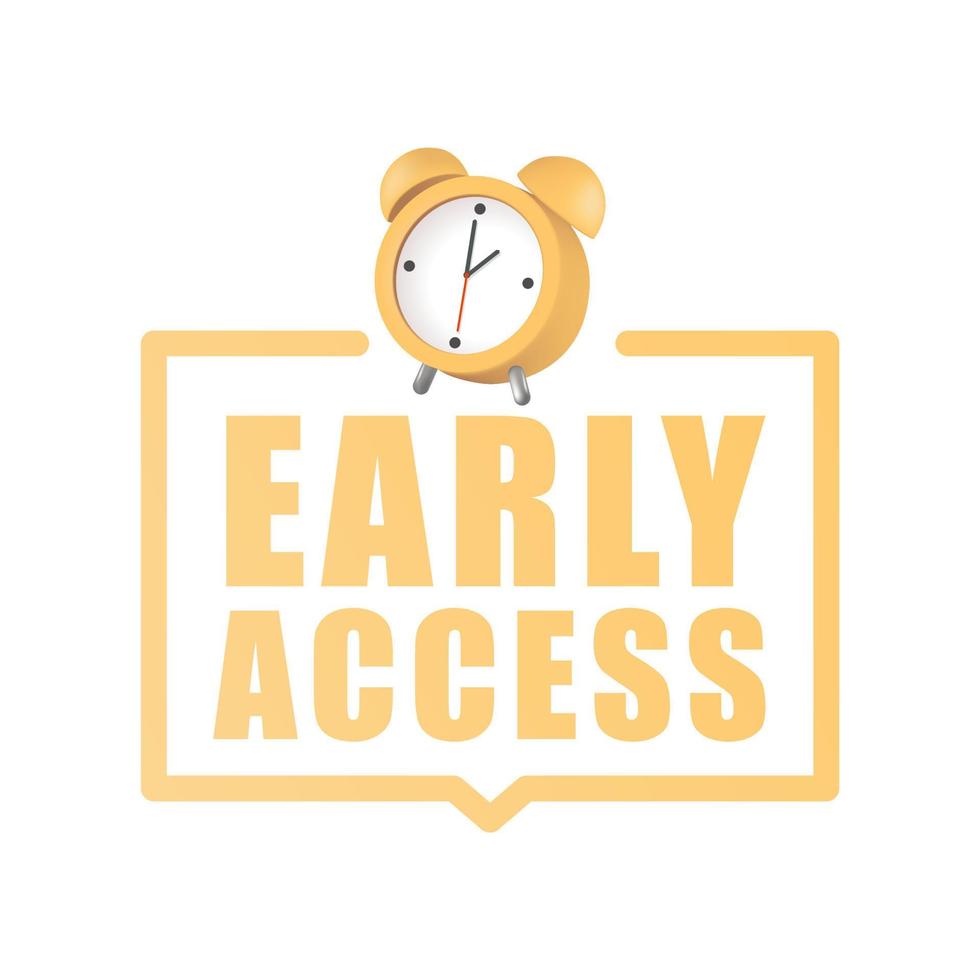 3D Early access vector