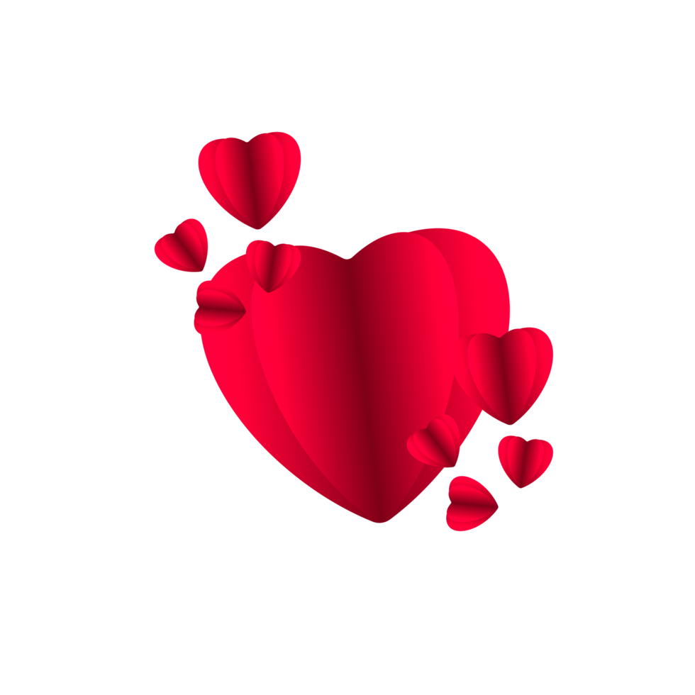 rood ballon harten wens Valentijn dag png