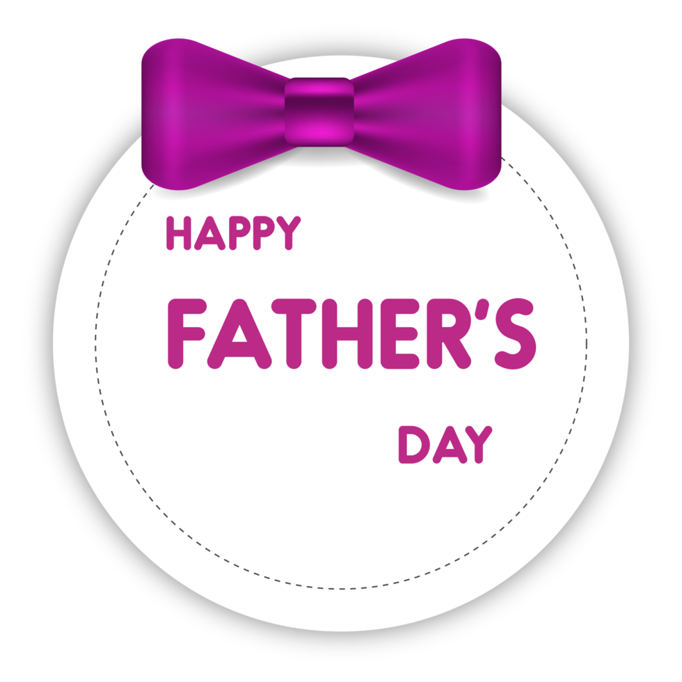 happy father's day design with tie, mustache and  heart png