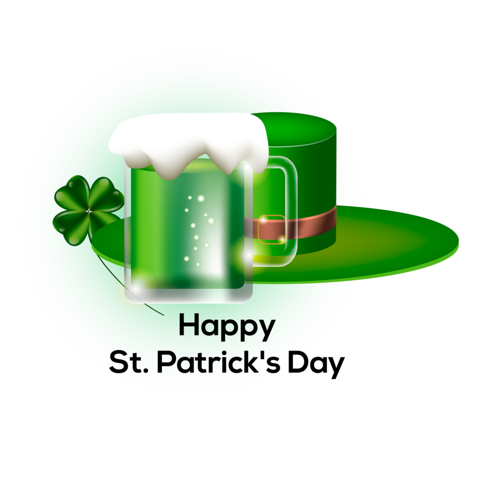 st. patrick's day with gold coins png