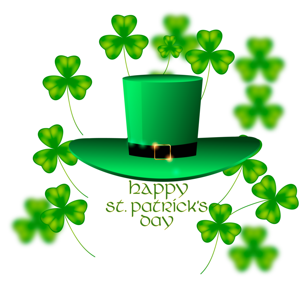 st. patrick's day with gold coins png