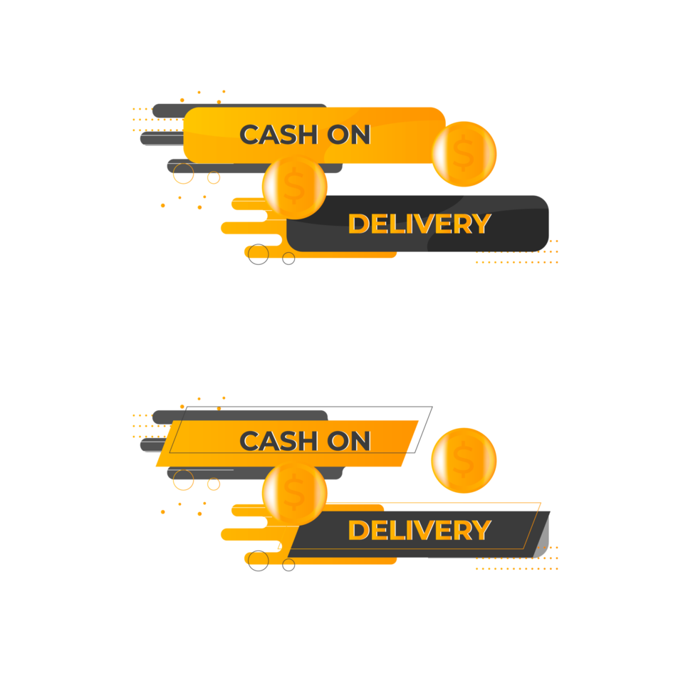 cash on delivery badge pack png